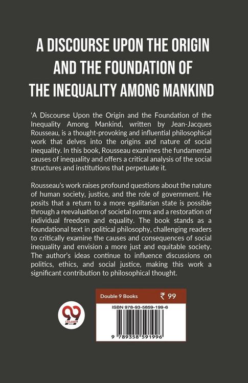 Produktbild: A Discourse Upon The Origin And The Foundation Of The Inequality Among Mankind