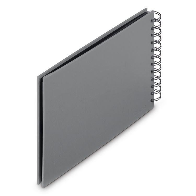 Produktbild: hama Spiral Album Fine Art steingrau 24x17cm 50 schwarze Seiten