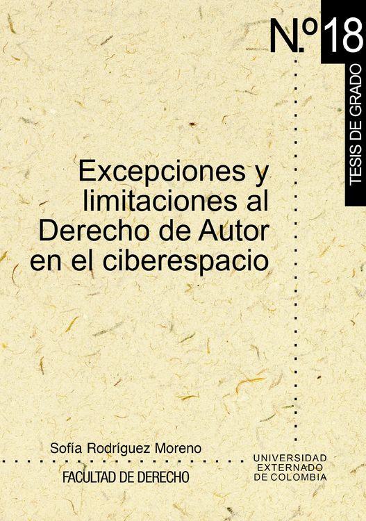 Produktbild: Excepciones y limitaciones al derecho de autor en el ciberespacio