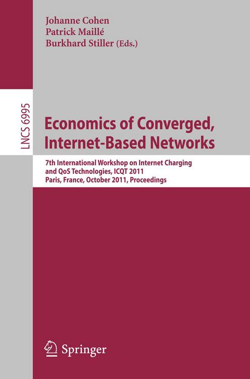Produktbild: Economics of Converged, Internet-Based Networks
