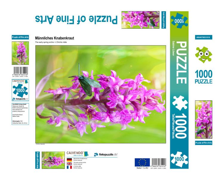 Produktbild: CALVENDO Puzzle M&auml;nnliches Knabenkraut 1000 Teile Lege-Gr&ouml;&szlig;e 480 x 640 cm Foto-Puzzle Bild von Sabine L&ouml;wer