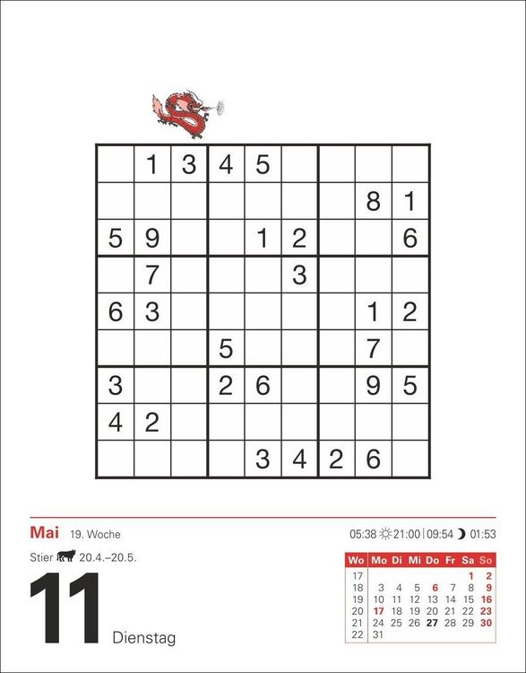 Produktbild: Sudoku Tagesabrei&szlig;kalender 2027 - Das Kult-R&auml;tsel aus Japan