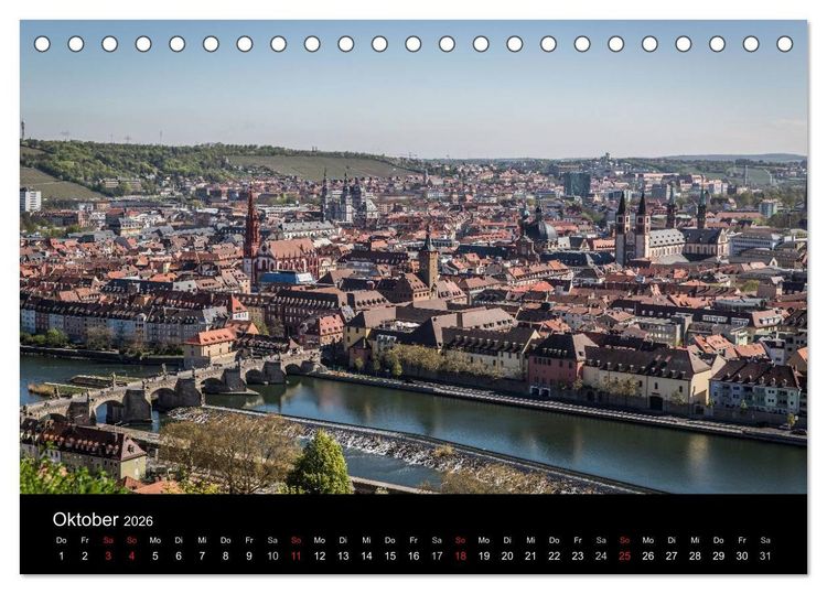 Produktbild: Malerisches Frankenland (Tischkalender 2026 DIN A5 quer), CALVENDO Monatskalender