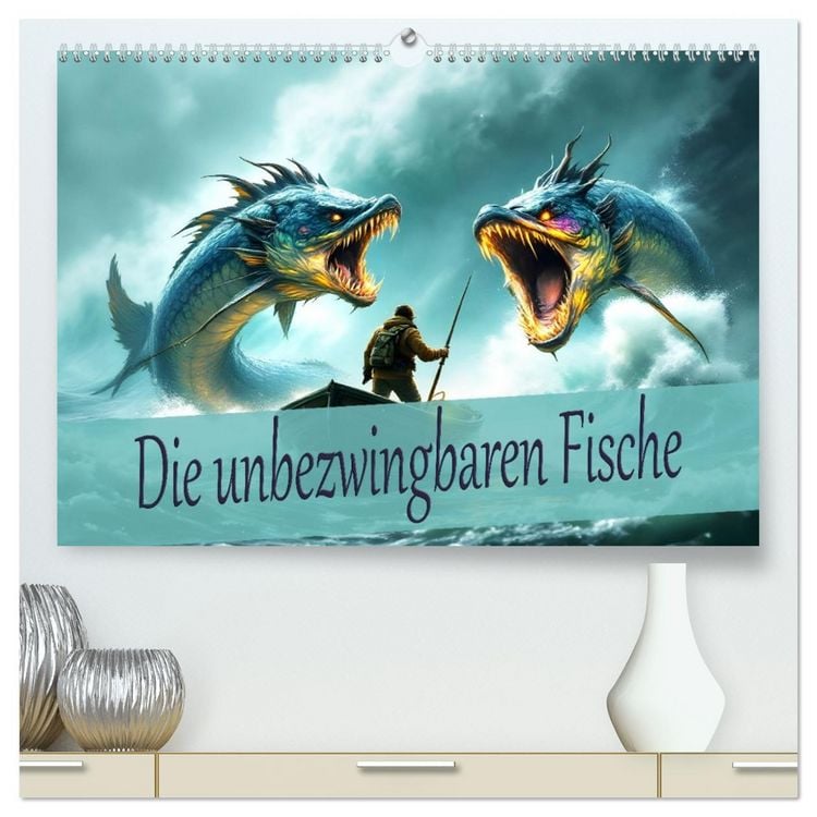 Produktbild: Die unbezwingbaren Fische (hochwertiger Premium Wandkalender 2026 DIN A2 quer), Kunstdruck in Hochglanz