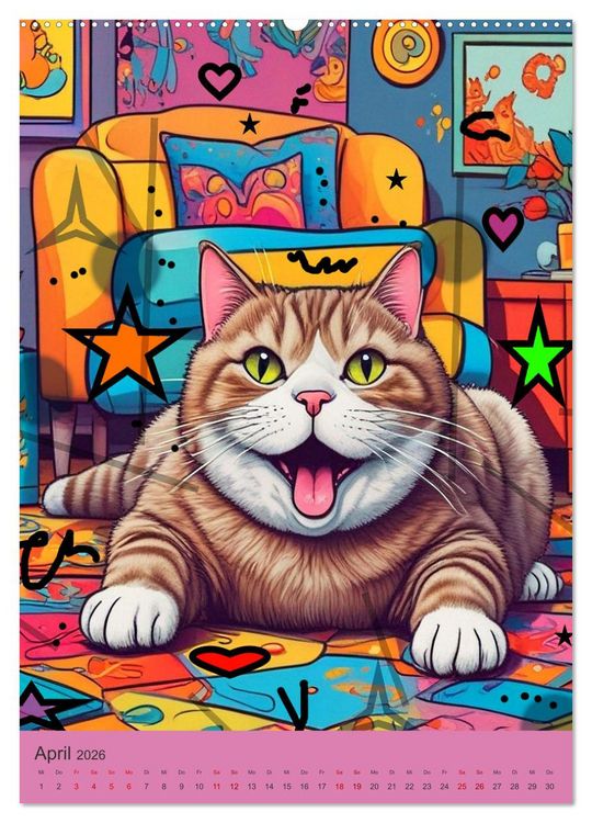 Produktbild: Meine Katze ist der Chef (hochwertiger Premium Wandkalender 2026 DIN A2 hoch), Kunstdruck in Hochglanz