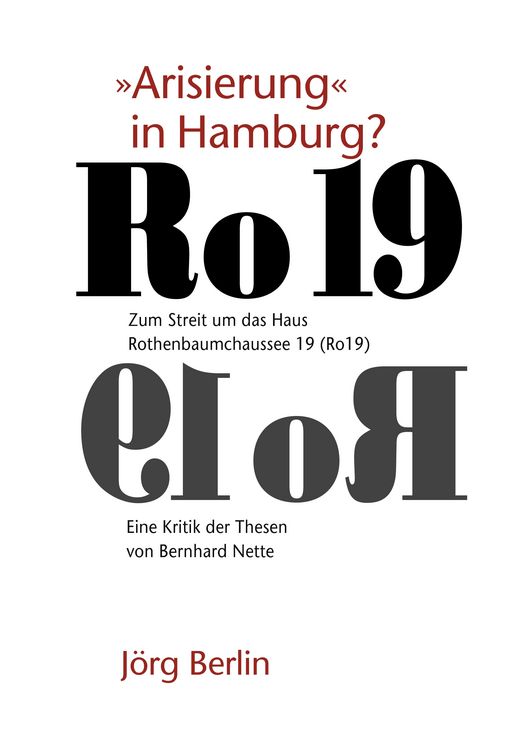 Produktbild: Ro 19 - "Arisierung" in Hamburg?