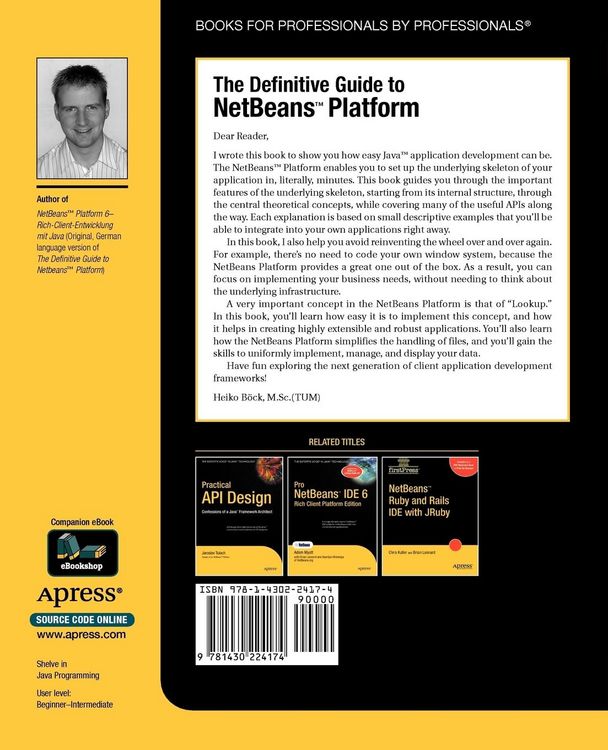 Produktbild: The Definitive Guide to NetBeans Platform