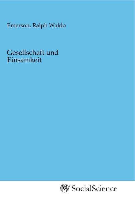 Produktbild: Gesellschaft und Einsamkeit