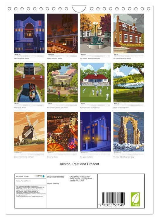 Produktbild: Ilkeston, Past and Present (Wall Calendar 2026 DIN A4 portrait), CALVENDO 12 Month Wall Calendar