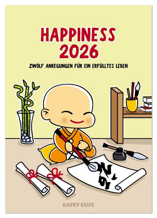 Produktbild: Happiness 2026 (Tischkalender 2026 DIN A5 hoch), CALVENDO Monatskalender