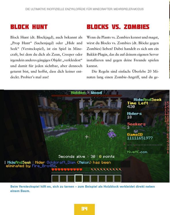 Produktbild: Die ultimative inoffizielle Enzyklop&auml;die f&uuml;r Minecrafter: Mehrspieler-Modus