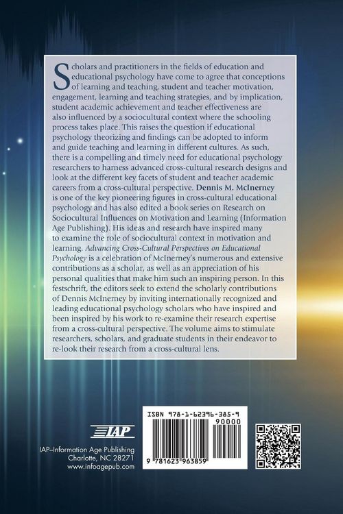 Produktbild: Advancing Cross-Cultural Perspectives on Educational Psychology