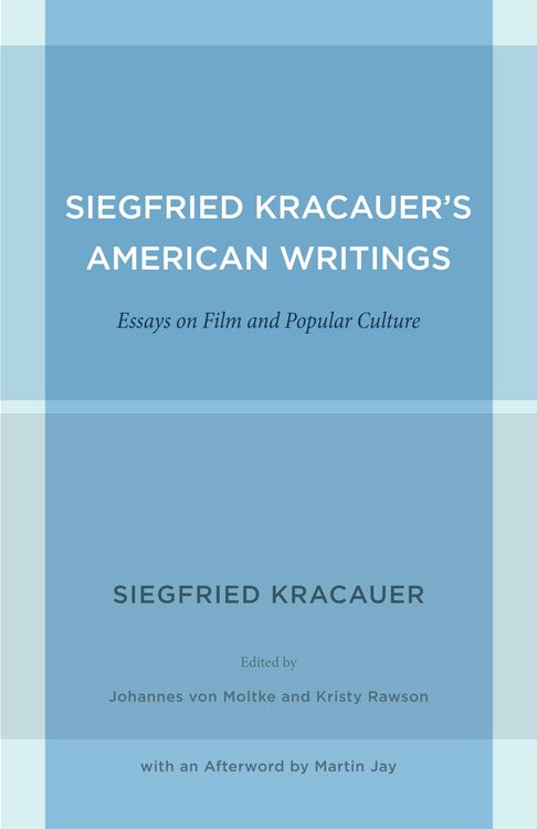 Produktbild: Siegfried Kracauer's American Writings
