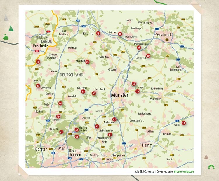 Produktbild: M&uuml;nsterland. Wandern f&uuml;r die Seele