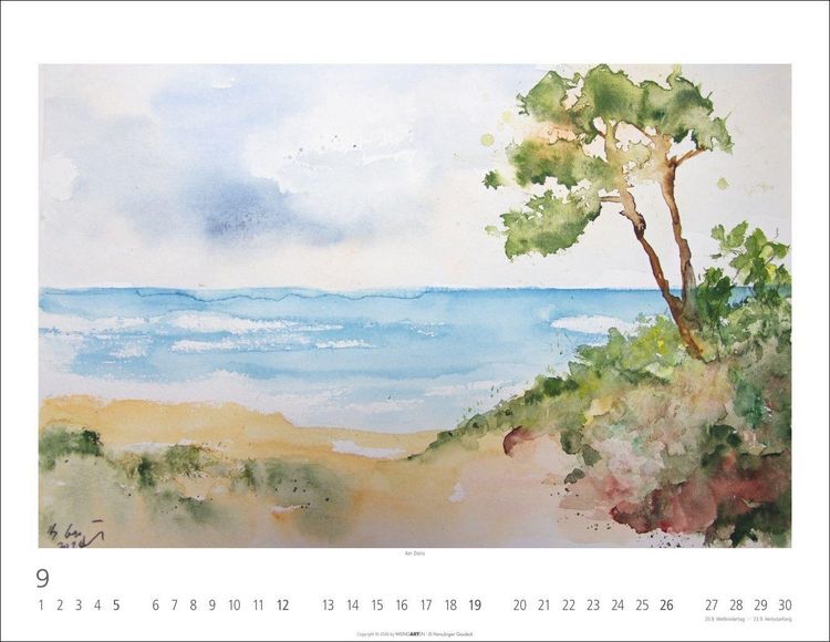 Produktbild: Zwischen Himmel und Erde Kalender 2027 - Aquarelle von Hans-J&uuml;rgen Gaudeck