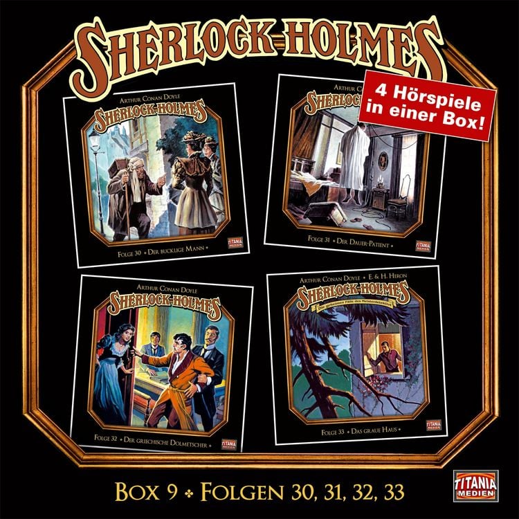 Produktbild: Sherlock Holmes - Die geheimen F&auml;lle des Meisterdetektivs, Folgen 30, 31, 32, 33