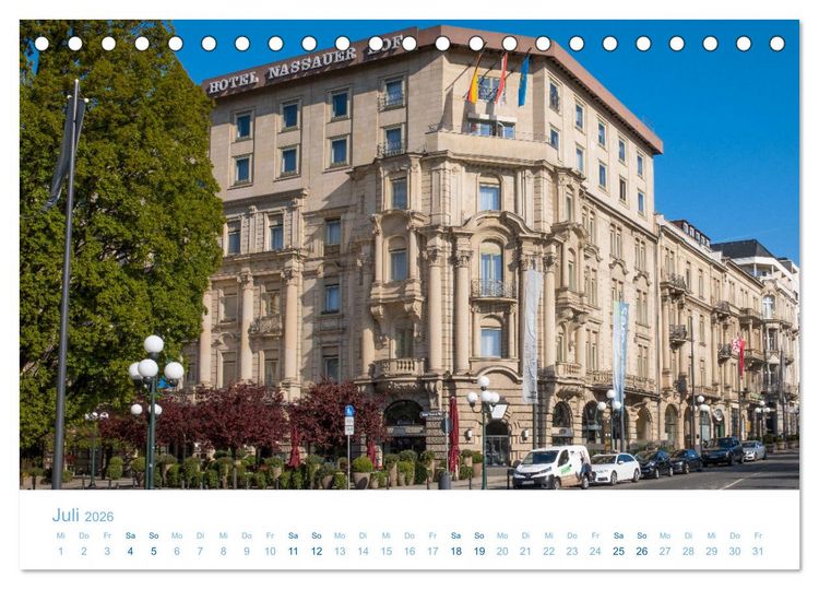 Produktbild: Daheim in Wiesbaden (Tischkalender 2026 DIN A5 quer), CALVENDO Monatskalender