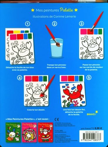 Produktbild: Les animaux de la mer : mes peintures palette