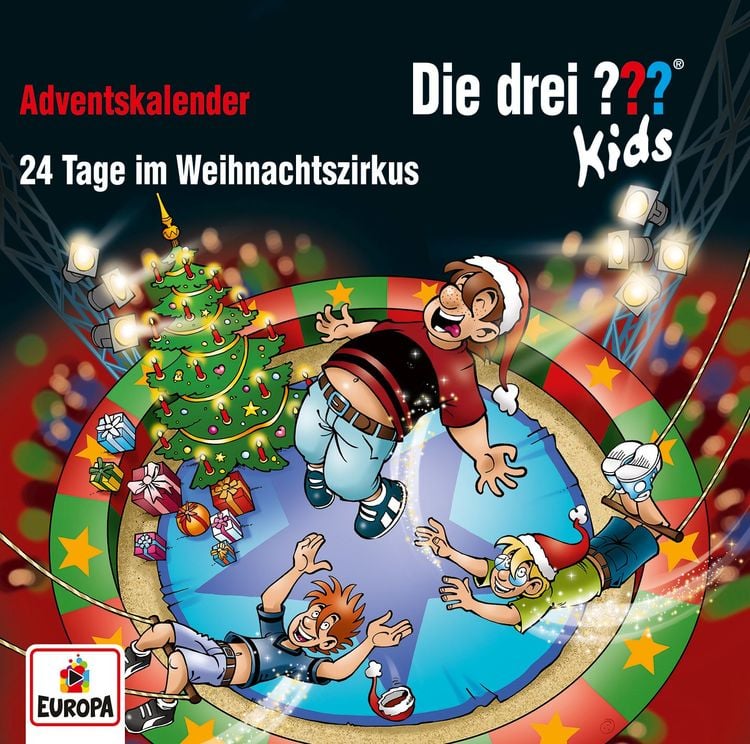 Produktbild: Die drei ??? Kids - Adventskalender - 24 Tage im Weihnachtszirkus, 2 Audio-CDs