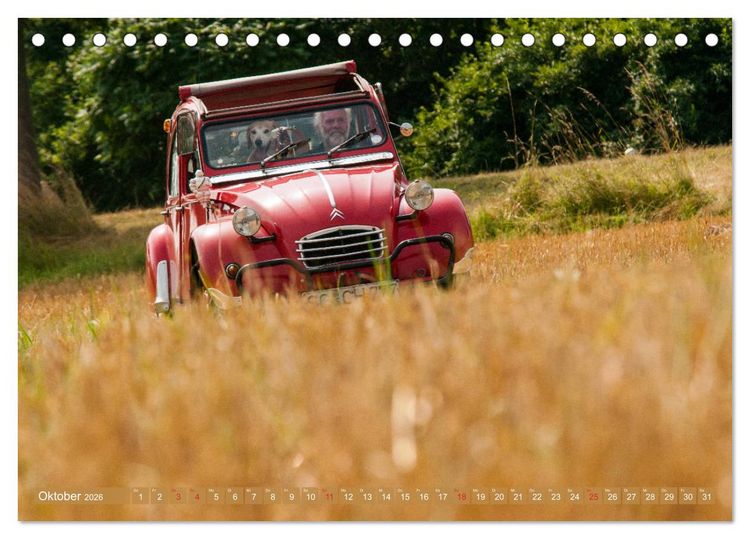 Produktbild: Citro&euml;n 2 CV - Zum Kippen zu schade (Tischkalender 2026 DIN A5 quer), CALVENDO Monatskalender