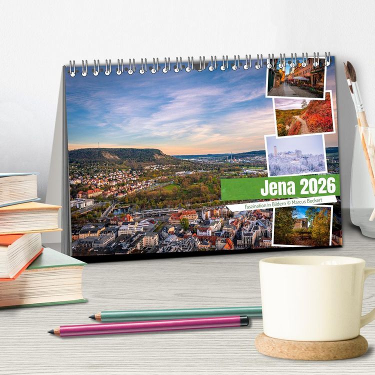 Produktbild: Jena - Faszination in Bildern (Tischkalender 2026 DIN A5 quer), CALVENDO Monatskalender