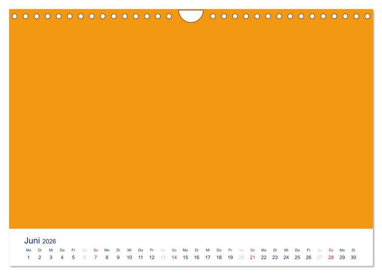 Produktbild: Farbiger Bastelkalender (Wandkalender 2026 DIN A4 quer), CALVENDO Monatskalender