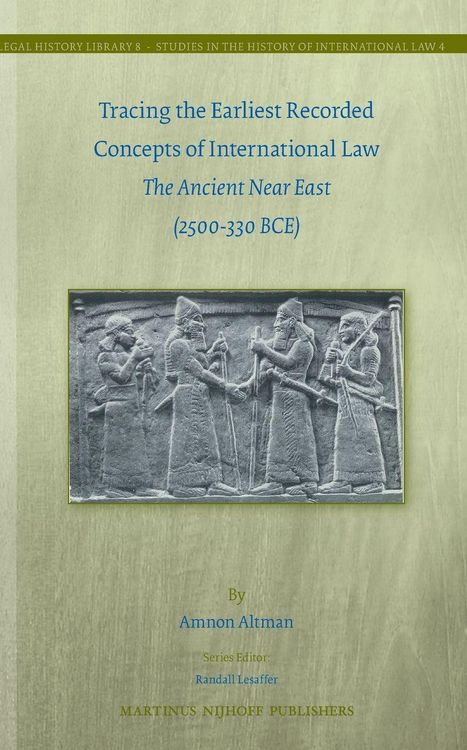 Produktbild: Tracing the Earliest Recorded Concepts of International Law