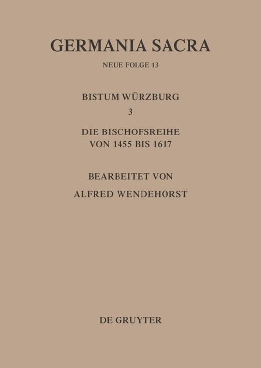Produktbild: Die Bist&uuml;mer der Kirchenprovinz Mainz. Das Bistum W&uuml;rzburg III.