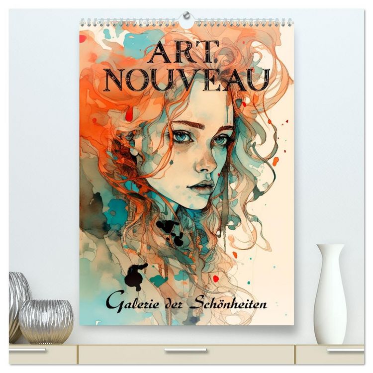 Produktbild: Art Nouveau - Galerie der Sch&ouml;nheiten (hochwertiger Premium Wandkalender 2026 DIN A2 hoch), Kunstdruck in Hochglanz