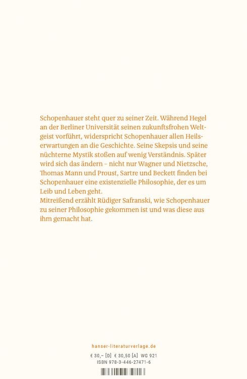 Produktbild: Schopenhauer und Die wilden Jahre der Philosophie