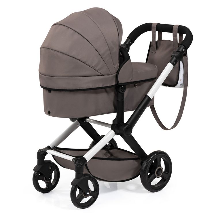 Produktbild: Kombi-Puppenwagen Xeo braun f&uuml;r Puppen bis 46cm