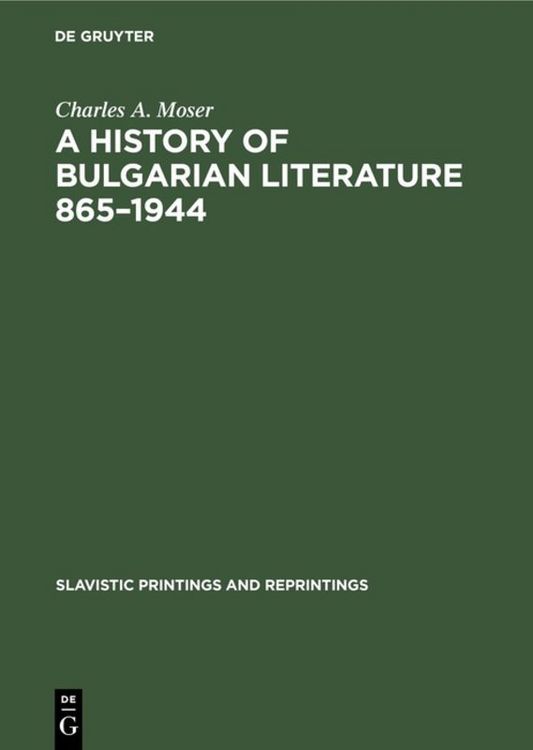 Produktbild: A History of Bulgarian Literature 865&ndash;1944