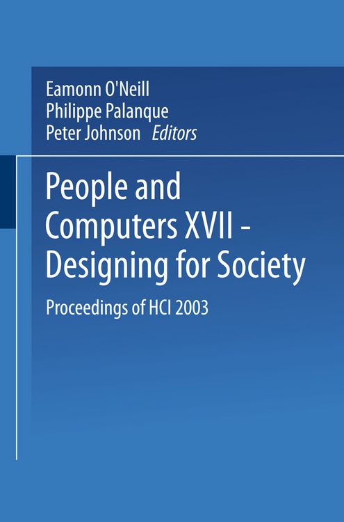 Produktbild: People and Computers XVII &mdash; Designing for Society