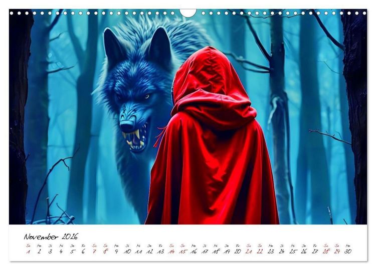 Produktbild: Dunkle M&auml;rchenwelten (Wandkalender 2026 DIN A3 quer), CALVENDO Monatskalender