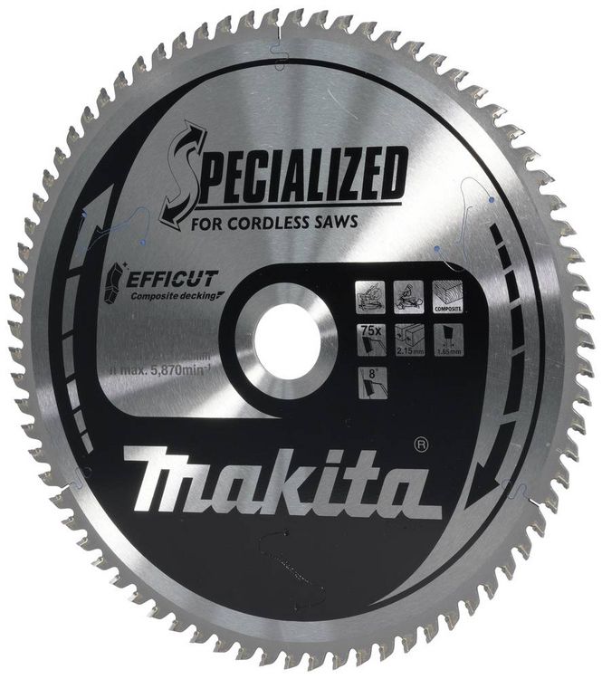 Produktbild: Makita Specialized EFFICUT - Kreiss&auml;geblatt - f&uuml;r Holz, Metall, faserverst&auml;rkte Kunststoffe