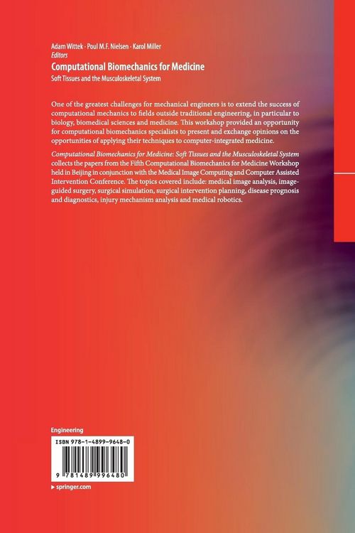 Produktbild: Computational Biomechanics for Medicine