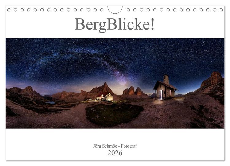 Produktbild: BergBlicke! (Wandkalender 2026 DIN A4 quer), CALVENDO Monatskalender