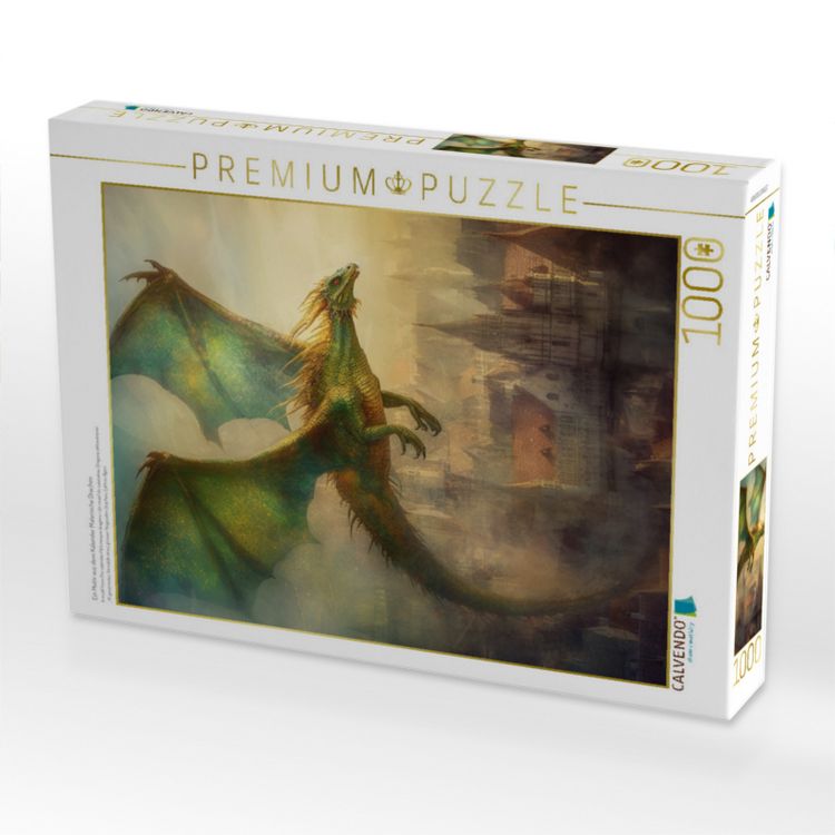 Produktbild: CALVENDO Puzzle Ein Motiv aus dem Kalender Malerische Drachen | 1000 Teile Lege-Gr&ouml;&szlig;e 64x48cm Foto-Puzzle f&uuml;r gl&uuml;ckliche Stunden