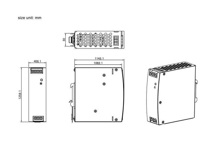 Produktbild: TRU COMPONENTS TC-13807984 Hutschienen-Netzteil (DIN-Rail) 12 V/DC 10 A 120 W Anzahl Ausg&auml;nge:1 x Inhalt 1 St.
