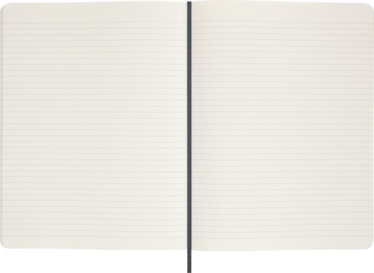 Produktbild: Moleskine Vegea Notizb&uuml;cher (2x), XL, liniert, weicher Einband, schwarz und Capri Petroleum