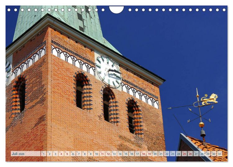 Produktbild: Hansestadt Uelzen. Fachwerk, Kunst und ein ber&uuml;hmter Bahnhof (Wandkalender 2026 DIN A4 quer), CALVENDO Monatskalender