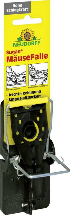 Produktbild: Neudorff Sugan Mausefalle Funktionsart Lockstoff 1St.