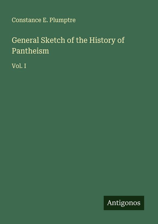 Produktbild: General Sketch of the History of Pantheism