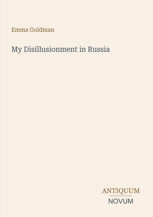 Produktbild: My Disillusionment in Russia