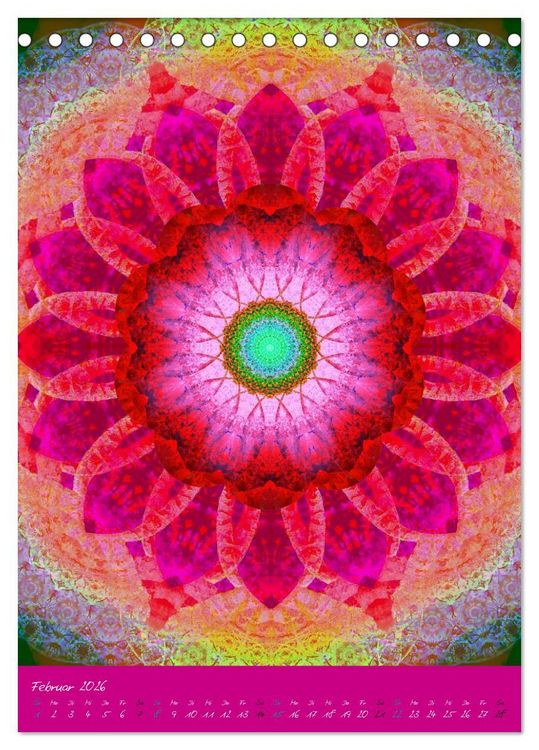 Produktbild: MANDALAS der Natur (Tischkalender 2026 DIN A5 hoch), CALVENDO Monatskalender