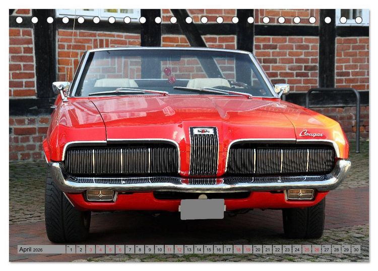 Produktbild: Oben ohne Oldtimer (Tischkalender 2026 DIN A5 quer), CALVENDO Monatskalender