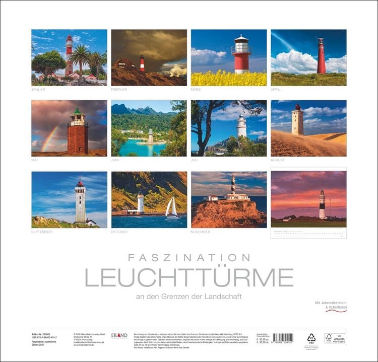 Produktbild: Faszination Leuchtt&uuml;rme Edition Kalender 2027 - An den Grenzen der Landschaft