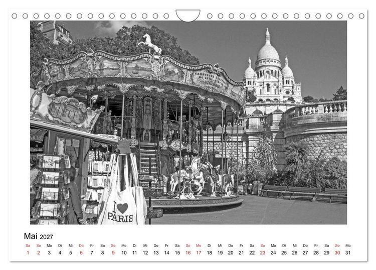Produktbild: Paris vive la m&eacute;tropole (Wandkalender 2027 DIN A4 quer), CALVENDO Monatskalender