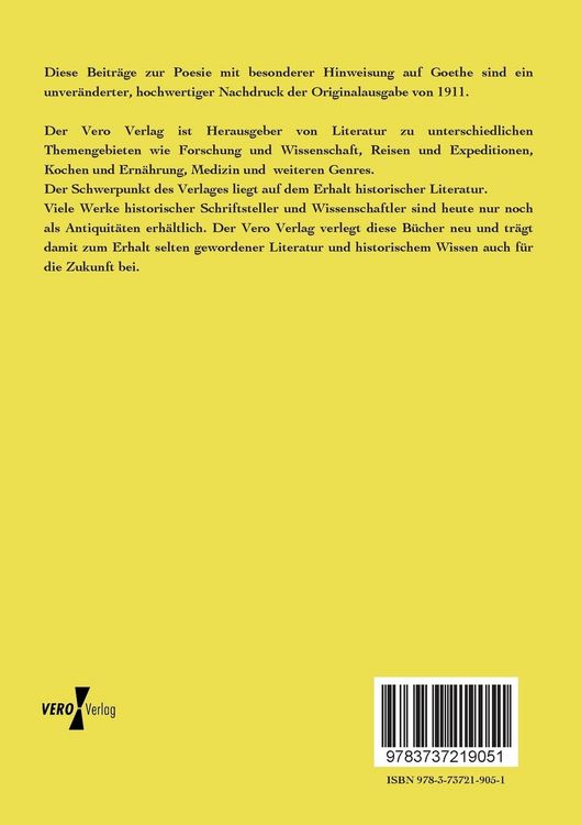 Produktbild: Beitr&auml;ge zur Poesie