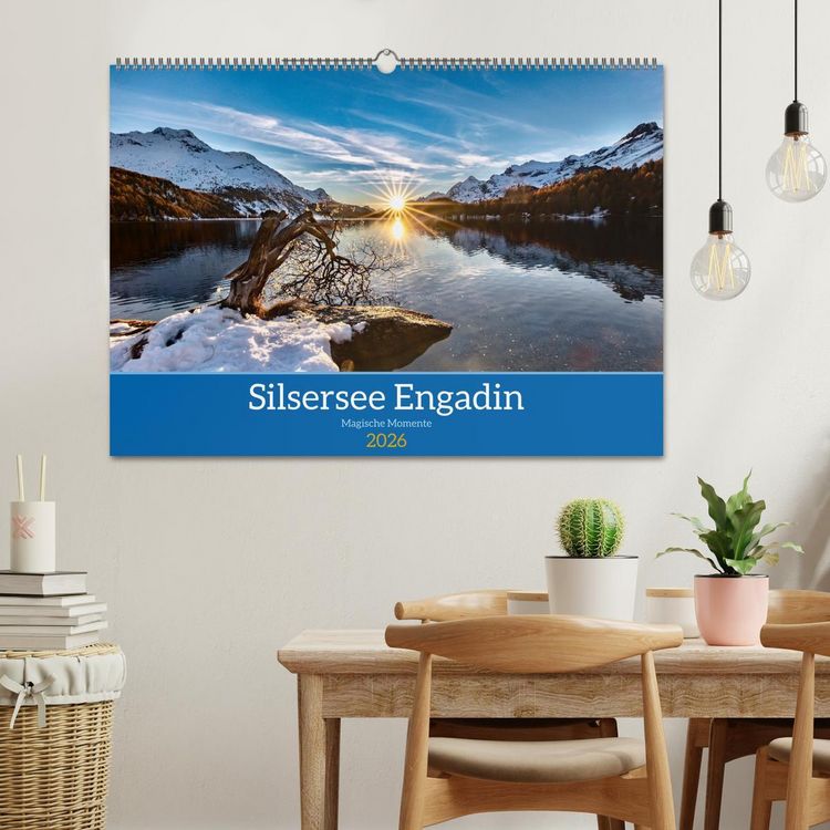 Produktbild: Silsersee Engadin (Wandkalender 2026 DIN A2 quer), CALVENDO Monatskalender